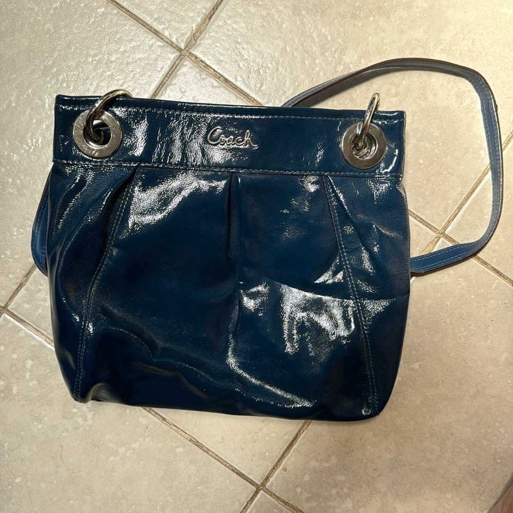 Patent Leather Coach Satchel